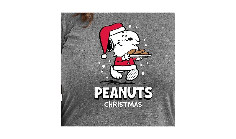 Hybrid Apparel Plus Peanuts Christmas Graphic T-shirt