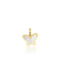 The Lovery Mother of Pearl Butterfly Charm 14K Gold 11 millimeters