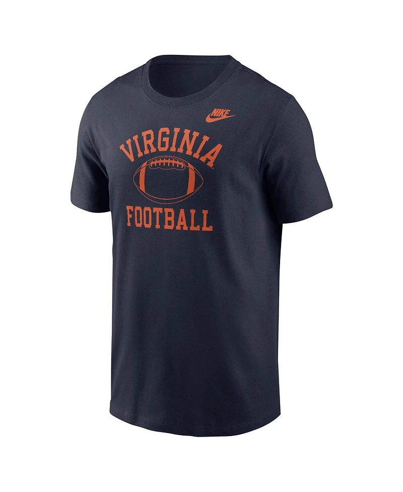 Nike Men's Navy Virginia Cavaliers Vintage Football Core T-Shirt