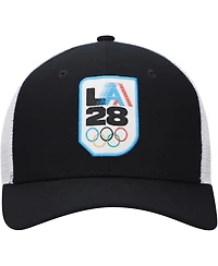 Nike Big Boys and Girls Black LA28 Rise Trucker Adjustable Hat