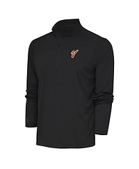 Antigua Men's Charcoal Venezuela Baseball 2023 World Baseball Classic Tribute Quarter-Zip Pullover Top