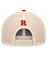 Top of the World Men's Scarlet/Natural Rutgers Scarlet Knights Bennett Trucker Adjustable Hat