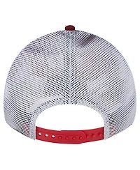 New Era Men's Red Washington Nationals Team Slick Trucker 9TWENTY Adjustable Hat