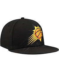 New Era Men's Black Phoenix Suns Blackout Shadow Logo 59FIFTY Fitted Hat