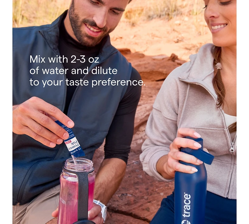 Trace Minerals Power Pak | Electrolyte + Vitamin C, Zinc, Magnesium | Immunity, Hydration & Energy Boost | Acai Berry, Pomegranate Blueberry, Guava Pa