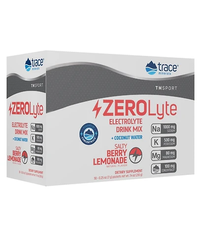 Trace Minerals ZeroLyte - Drink Mix Powder Supports Hydration & Energy - Aids Healthy Nerve & Muscle Function