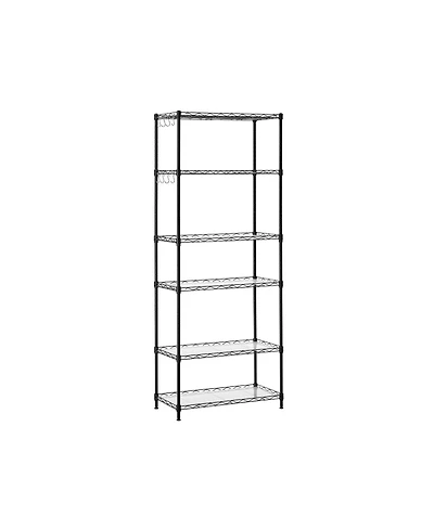 6-Tier Metal Storage Shelf Durable and Versatile Organizer for Home or Office
