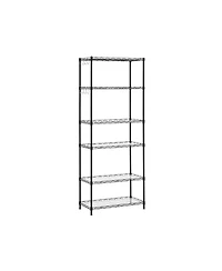 6-Tier Metal Storage Shelf Durable and Versatile Organizer for Home or Office