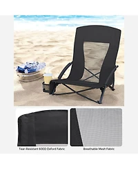 Slickblue Portable Beach Chair Set of 2