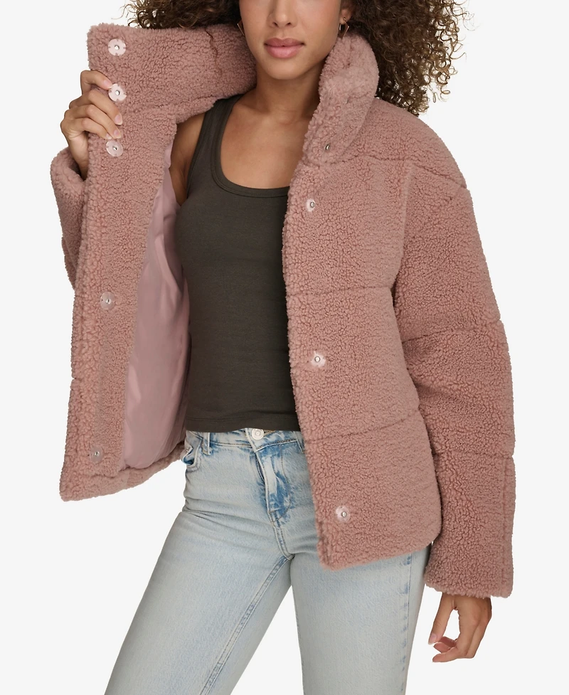 Levi's Women's Short Sherpa Teddy Jacket