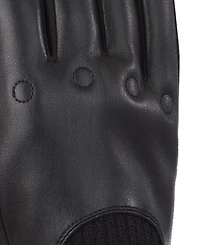 Isotoner Signature Men's Artificial Leather Driver Touchscreen Gloves