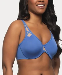 Women's Amaranth Cushioned Comfort Unlined Minimizer Underwire Bra