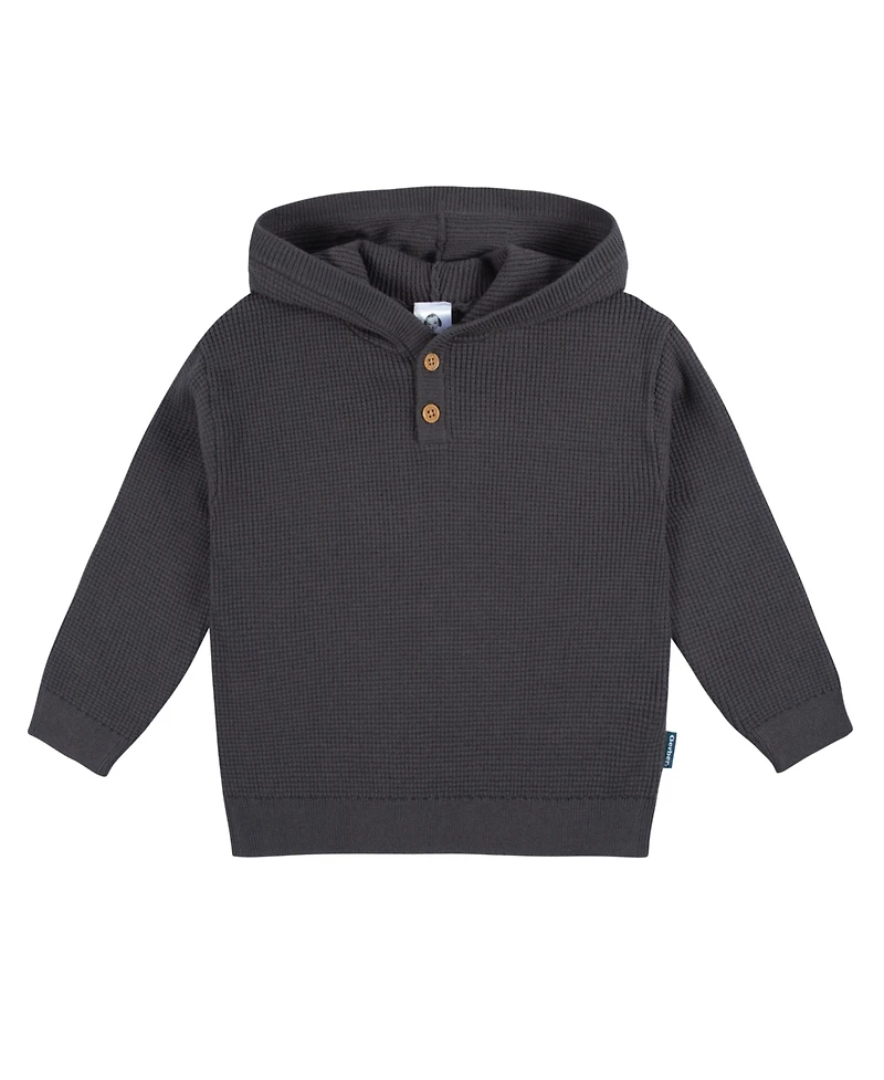 Gerber Toddler Boys Hooded Sweater Top and Pant Knit Set