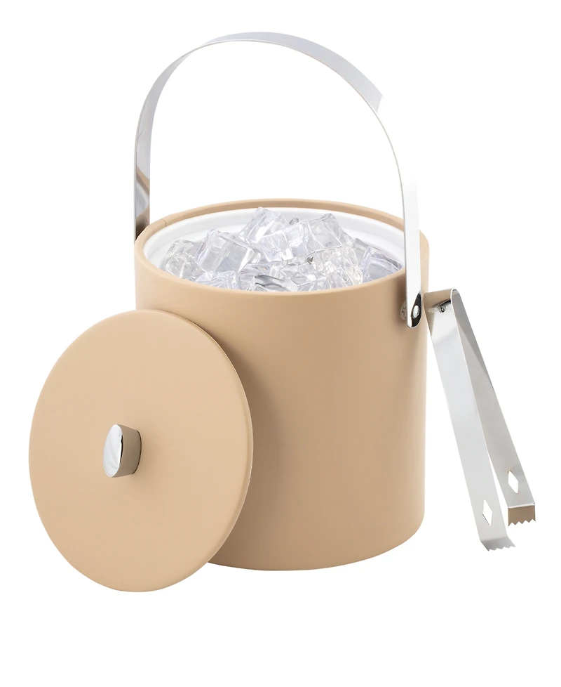 Kraftware Dorchester Ice Bucket and Tong, 3 Quart