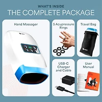 LifePro Hand Massager - for Arthritis and Carpal Tunnel Relief - Hand, Wrist and Fiinger Massager with Heat and Compression