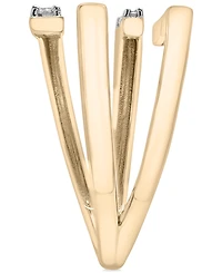 Wrapped Diamond MultiRow Wrap Ring (1/4 ct. t.w.) 10k Gold, Created for Macy's