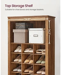 Slickblue 10-Tier Shoe Rack Organizer Space-Saving and Durable Storage Solution