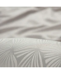 Chanasya Premium 2-Panel Classy Embossed Leaf Textured Curtains - Back Tab