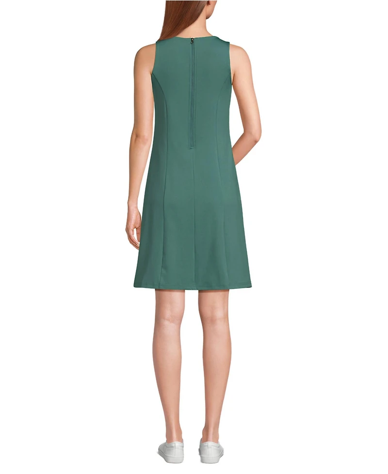 Lands' End Women's High Impact Crew Neck Active Dress