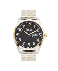 Speidel Men's Essential Watch With Twist-o-Flex in Dual Tone Black