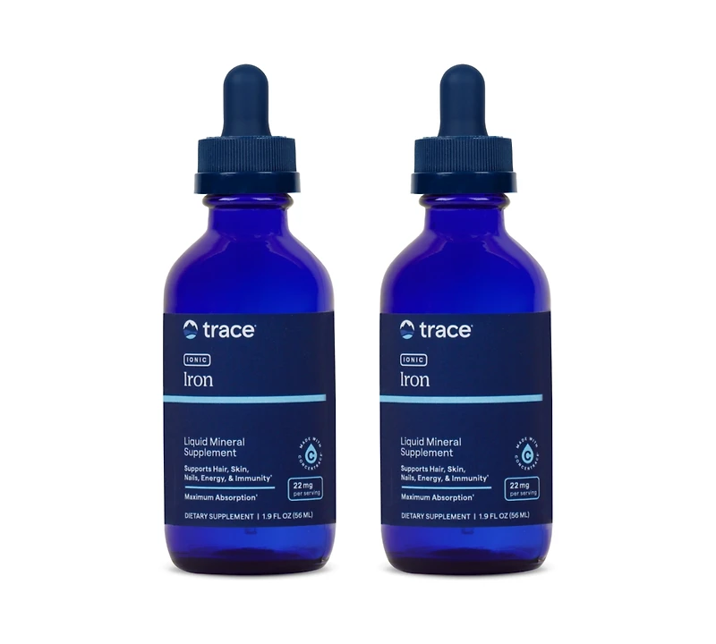 Trace Minerals Liquid Ionic Iron Dietary Supplement| Supports Cognitive Function, Energy Production, and Optimal Immune System Maintenance | 1.9 Ounce