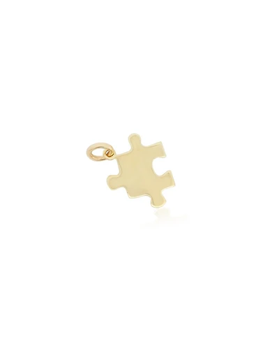 The Lovery Mini Gold Puzzle Piece Charm 14K Gold