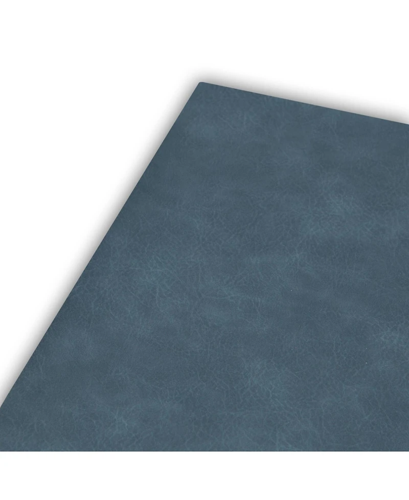 Dainty Home Florence Ivory and Taupe Reversible Leather Wipe Clean Placemat 12" x 18" Rectangular Placemats Set of 4