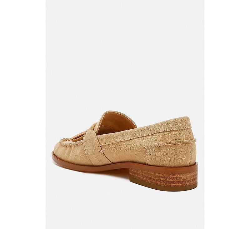 Rhone Tassels Detail Suede Loafers
