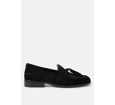 Rhone Tassels Detail Suede Loafers