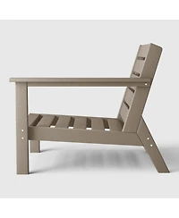 WestinTrends Outdoor Patio Hdpe Right Arm Facing Deep Seating Corner Chair