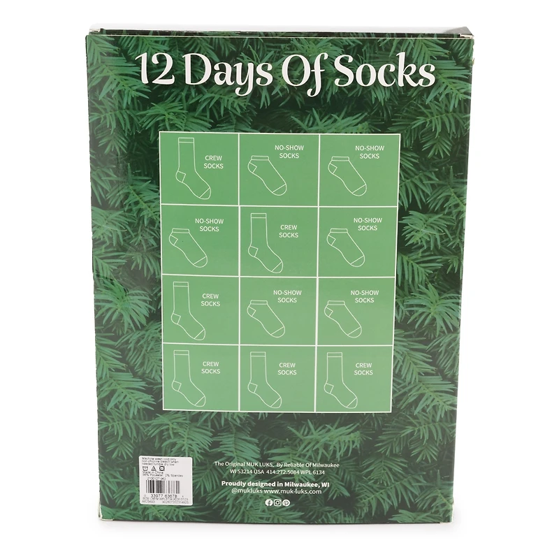 Muk Luks Kids 12 Days of Christmas Socks