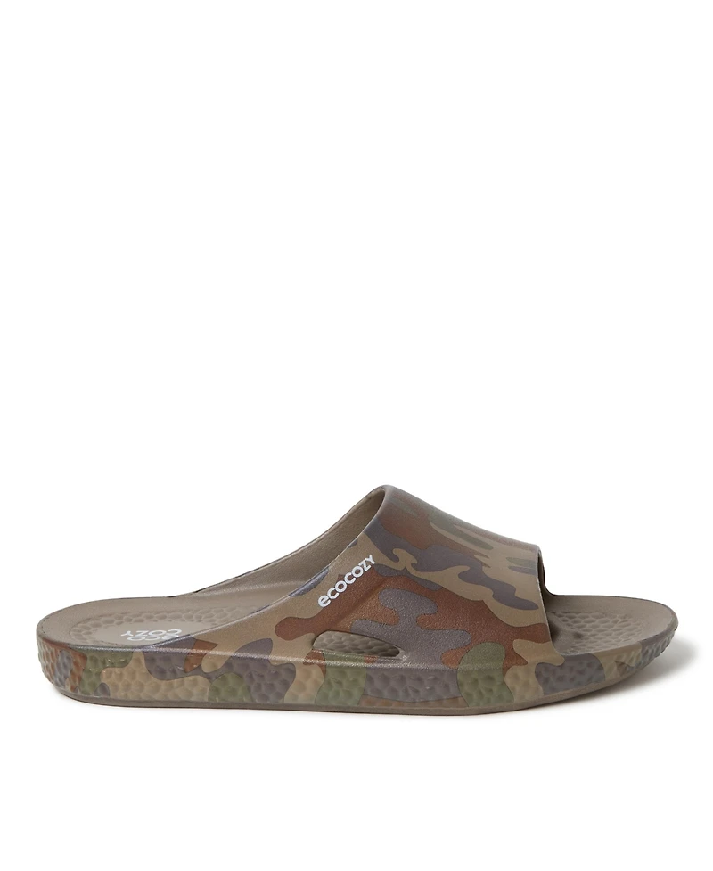 Dearfoams Men's EcoCozy Sustainable Comfort Slide Sandal