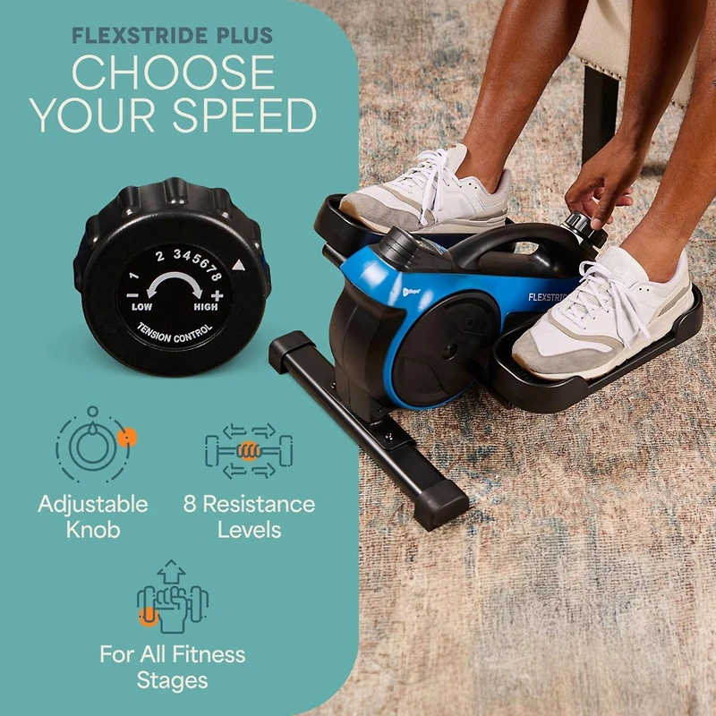 LifePro Under Desk Elliptical - Under Desk Bike Pedal Exerciser - Perfect Desk Exercise Equipment - for Seniors Adults and Teens