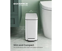 Slickblue Small Gallon Trash Bin with Lid Compact and Convenient for Home or Office Use