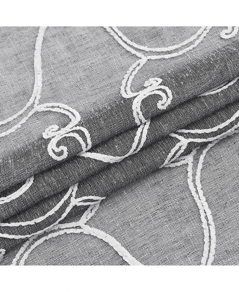 Dainty Home Sophia Linen Look 76" W x 84" L Grommet Window Panel Set