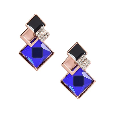 Sohi Women's Geometric Stud Earrings