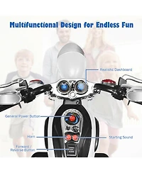 Gymax 6V Kids Ride On Chopper Motorcycle 3 Wheel Trike with Headlight