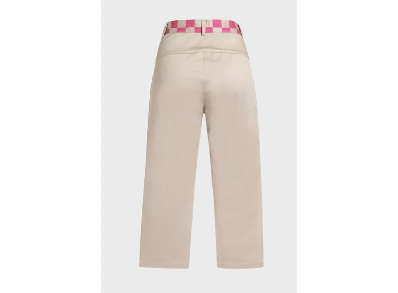 Bellemere New York Women's Bellemere High-Waisted Checkered Chic Crop Pants