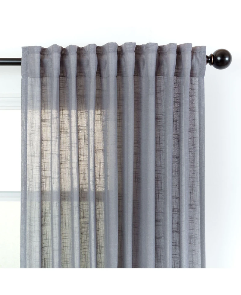 Chanasya Premium 2-Panel Soft Textured Semi Sheer Curtains for Window Living Room Bedroom Kitchen Office