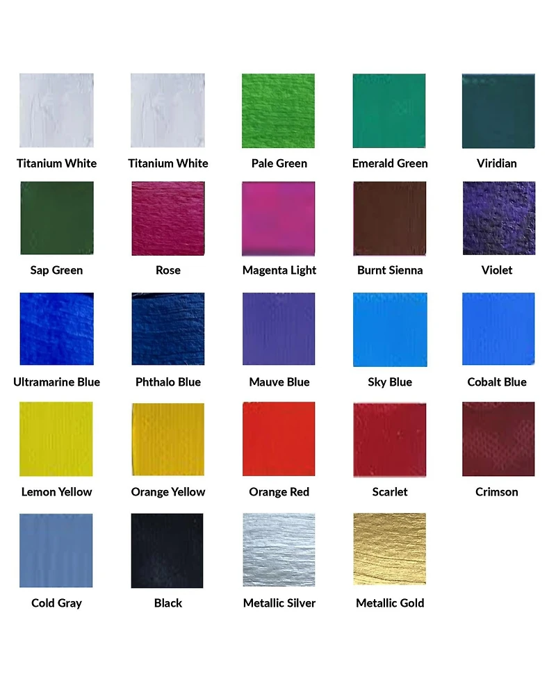 Hippie Crafter Fabric Paint Set 24 Colors