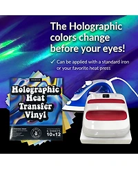 Hippie Crafter Holographic Heat Transfer Vinyl