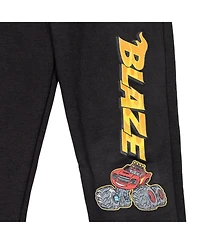 Blaze and the Monster Machines Toddler Boys Zeg Stripes Pickle Fleece Pullover Hoodie Jogger Pants Outfit Set to