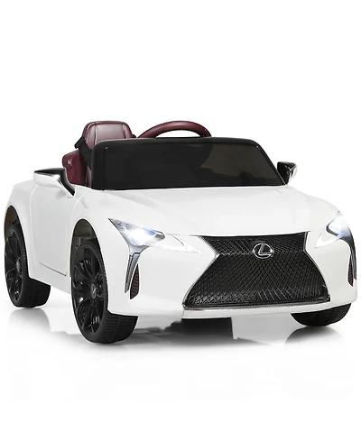 Gymax 12V Licensed Lexus LC500 Kids Ride On Car w/ MP3 Remote Control White