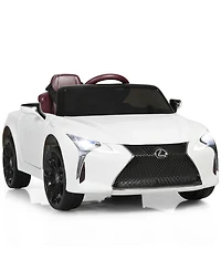 Gymax 12V Licensed Lexus LC500 Kids Ride On Car w/ MP3 Remote Control White