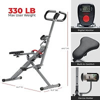Sunny & Health Fitness Row-n-Ride Smart Squat Assist Trainer, Included SunnyFit App Connection