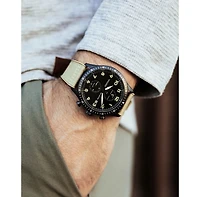 Vincero Graphite The Altitude Pilot Watch with Dual Time Zone & Nylon Strap