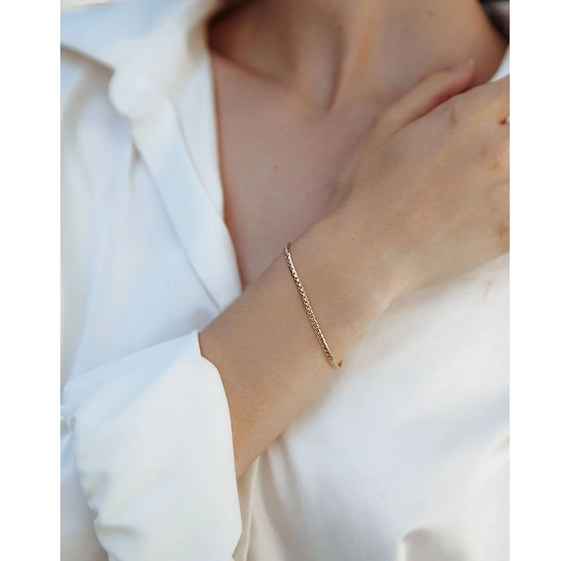 Vincero Women's Serpentine Bracelet in Polished 14k Gold-Plated Sterling Silver