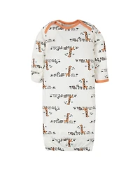 Gerber Baby Boys Lap Shoulder Gowns, 4-pack