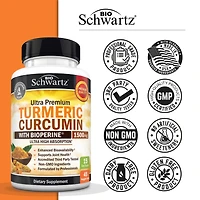 BioSchwartz Turmeric Curcumin with Black Pepper Extract 1500mg
