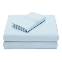 Chanasya Premium Embossed Light Gray Twin Size Bed Sheets Set 3-Piece - Soft Stripe Diamond Pattern 1 Flat Sheet 1 Fitted Sheet 1 Pillowcase